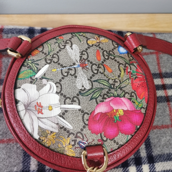 (Sold)100% Authentic Gucci Ophidia Supreme Canvas Floral Backpack - Picture 7 of 16